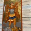 Handmade icon of Archangel Michael Panormitis on marine plywood - Image 2