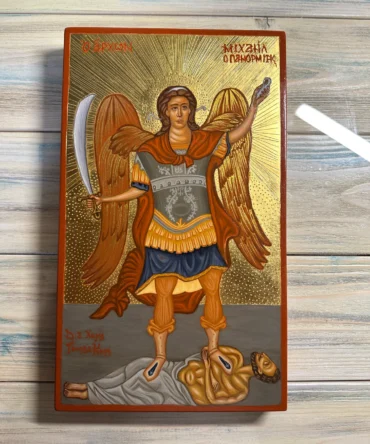 Χειροποίητη αγιογραφία με τον Άρχων Μιχαήλ Πανορμίτη