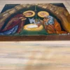 Hand-painted canvas on a frame using acrylic paints. " The Birth OF JESUS CHRIST ” - Image 2