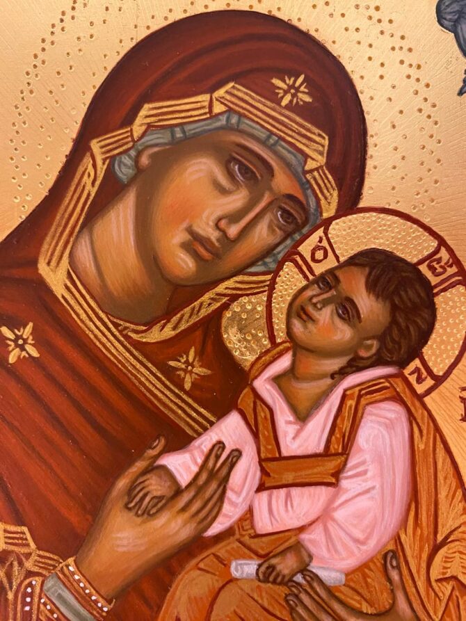 Χειροποίητη αγιογραφία (Η Παναγία Η Χώρα του Αχωρήτου) - Image 2